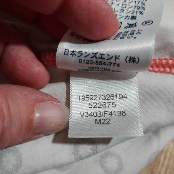 Lands End Blouson Tankini Top 16W - Picture 4 of 8